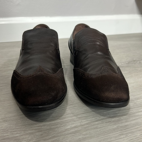 Hugo Boss • mens winged tip loafer leather dress shoes main image 6